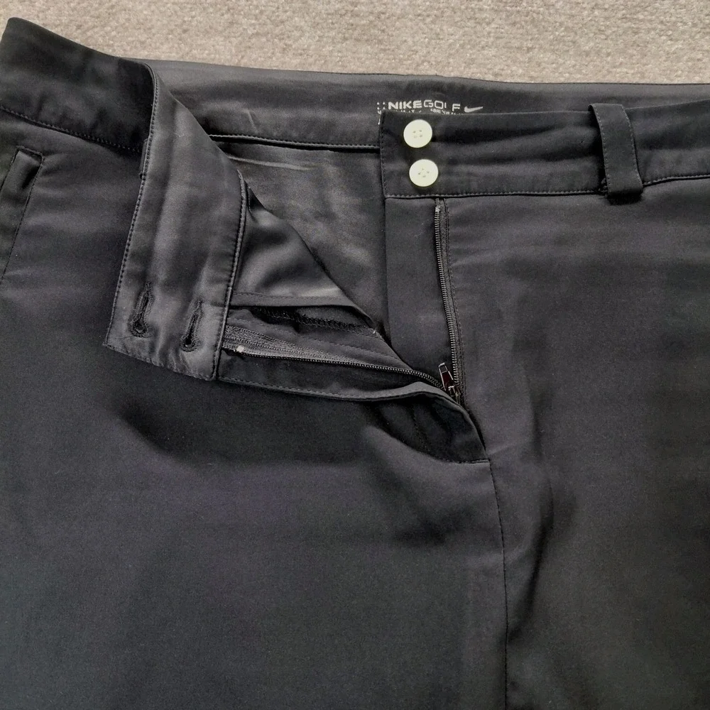 Nike Golf Skort Size 16 Black Pockets Stretch Athletic Short Skirt Golf Tennis - Picture 2 of 11